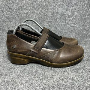 Keen Mary Jane Heels Womens 10.5 Brown Slip On Comfort Shoes *